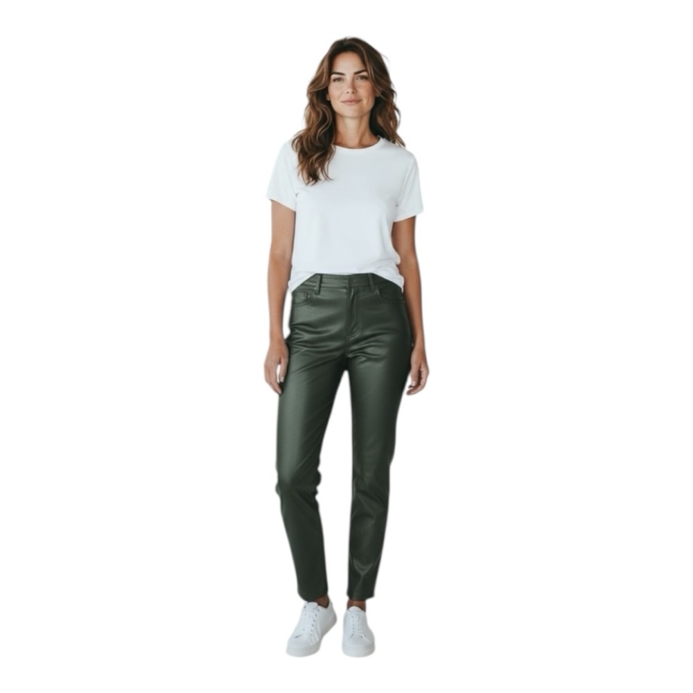 VINCE CAMUTO black faux leather skinny pants SZ XSM